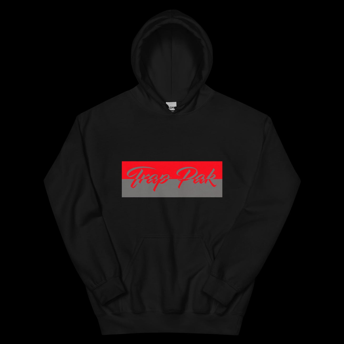 Split Signature Hoodie-Red/Grey
