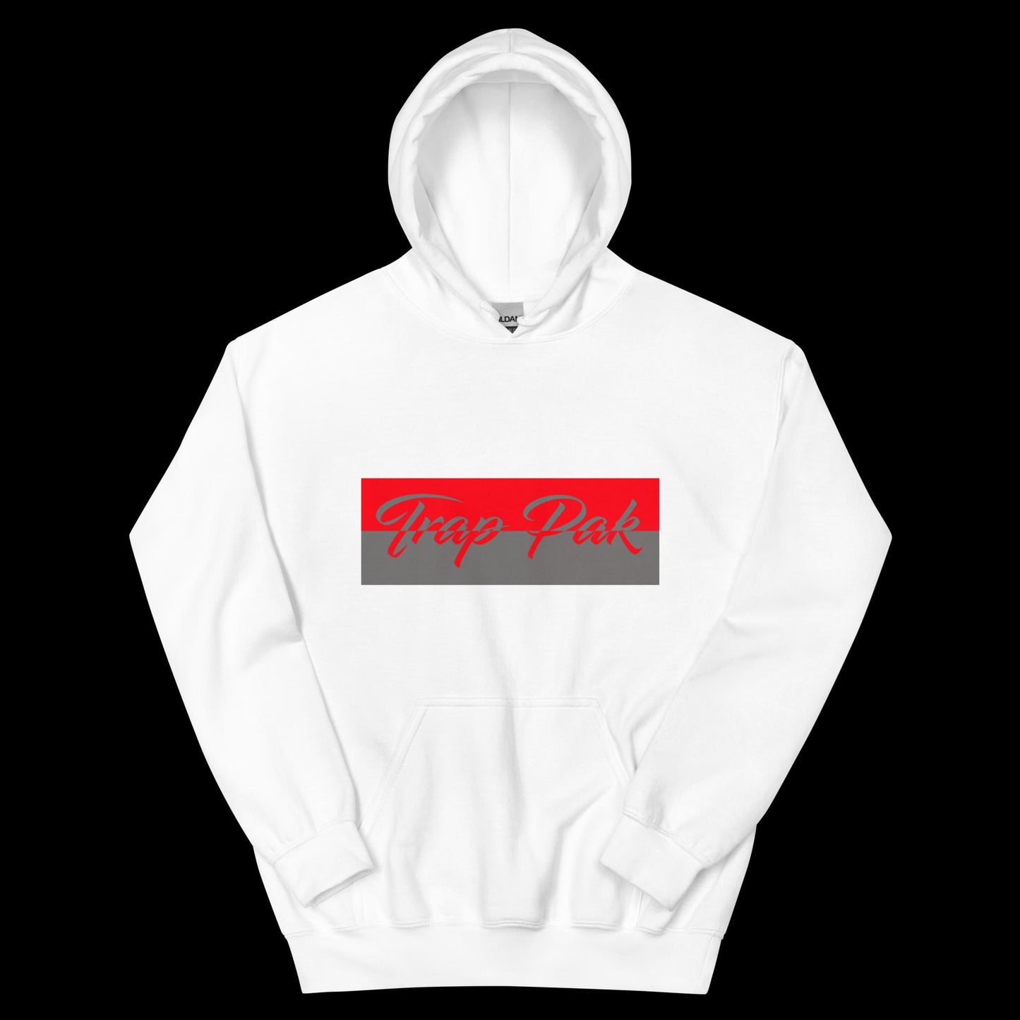 Split Signature Hoodie-Red/Grey