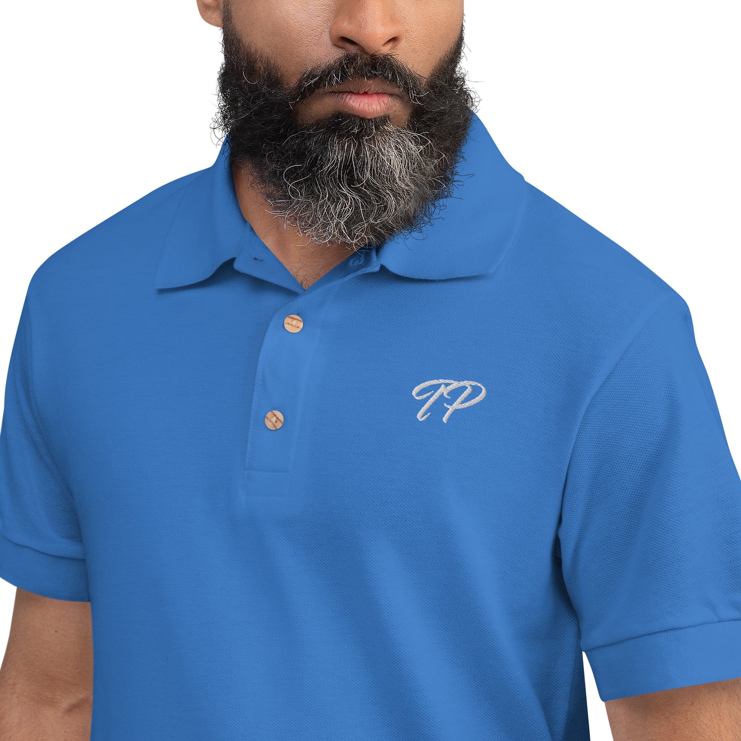 "TP" Embroidered Polo Shirt