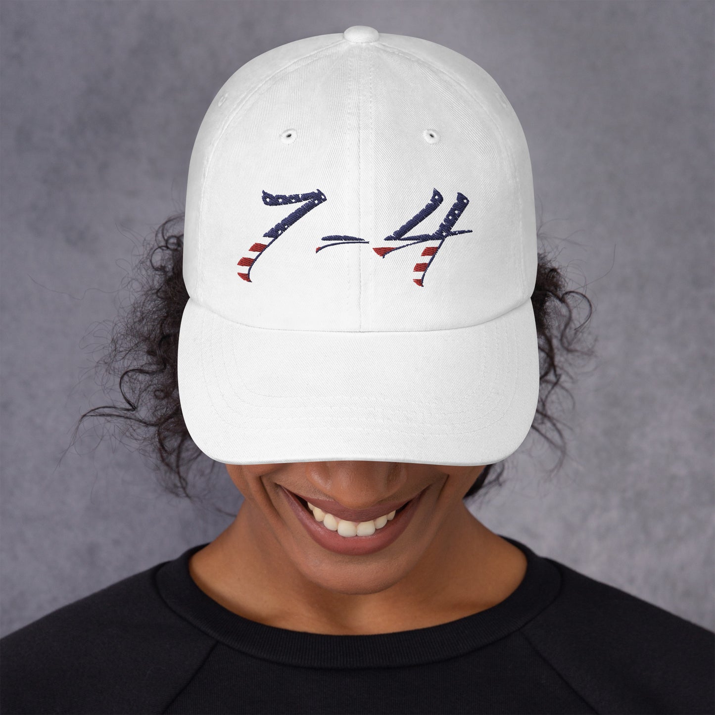 Red White & Blue 7-4 Dad hat