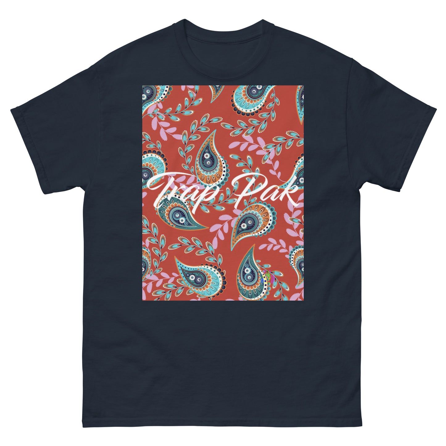 Paisley White tee