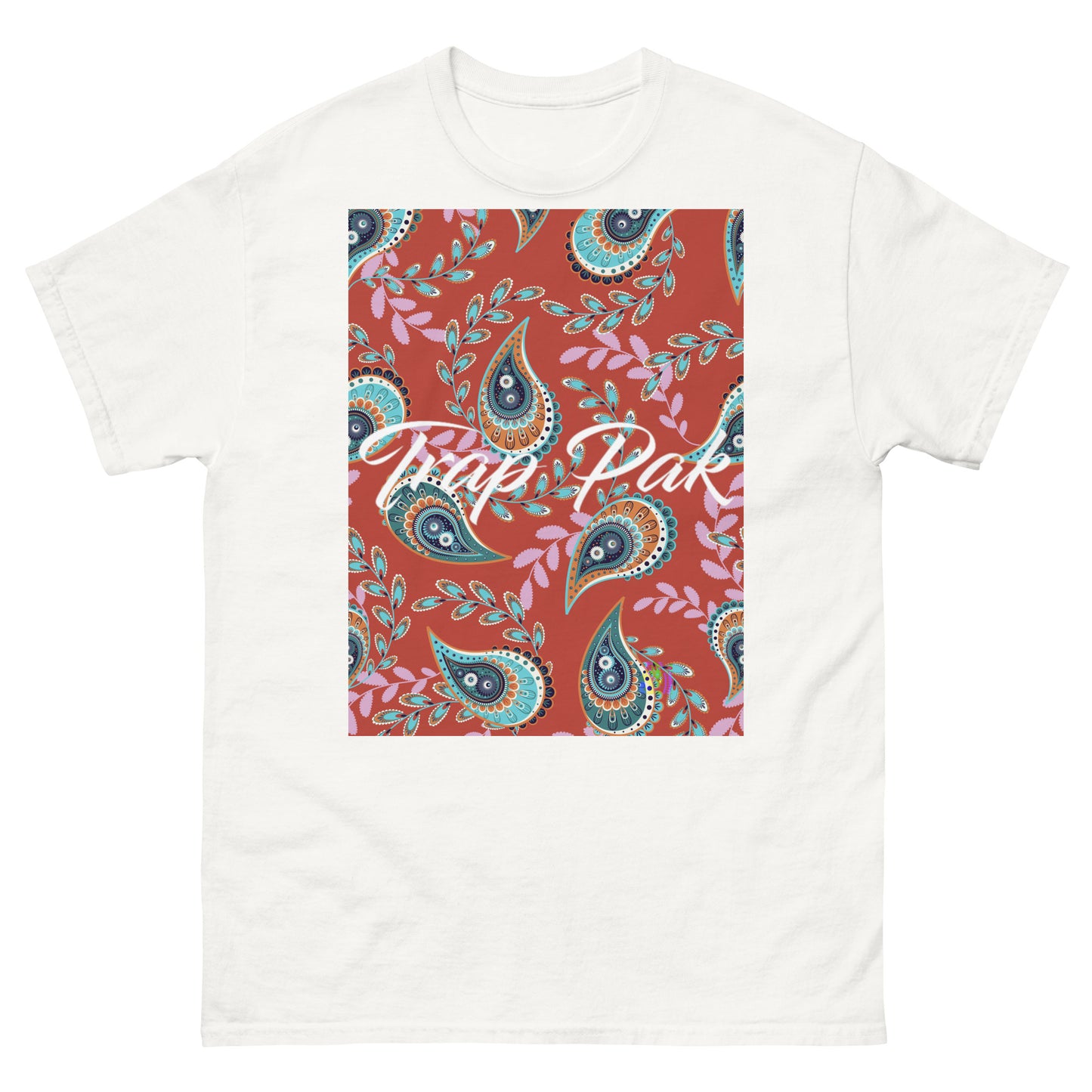 Paisley White tee