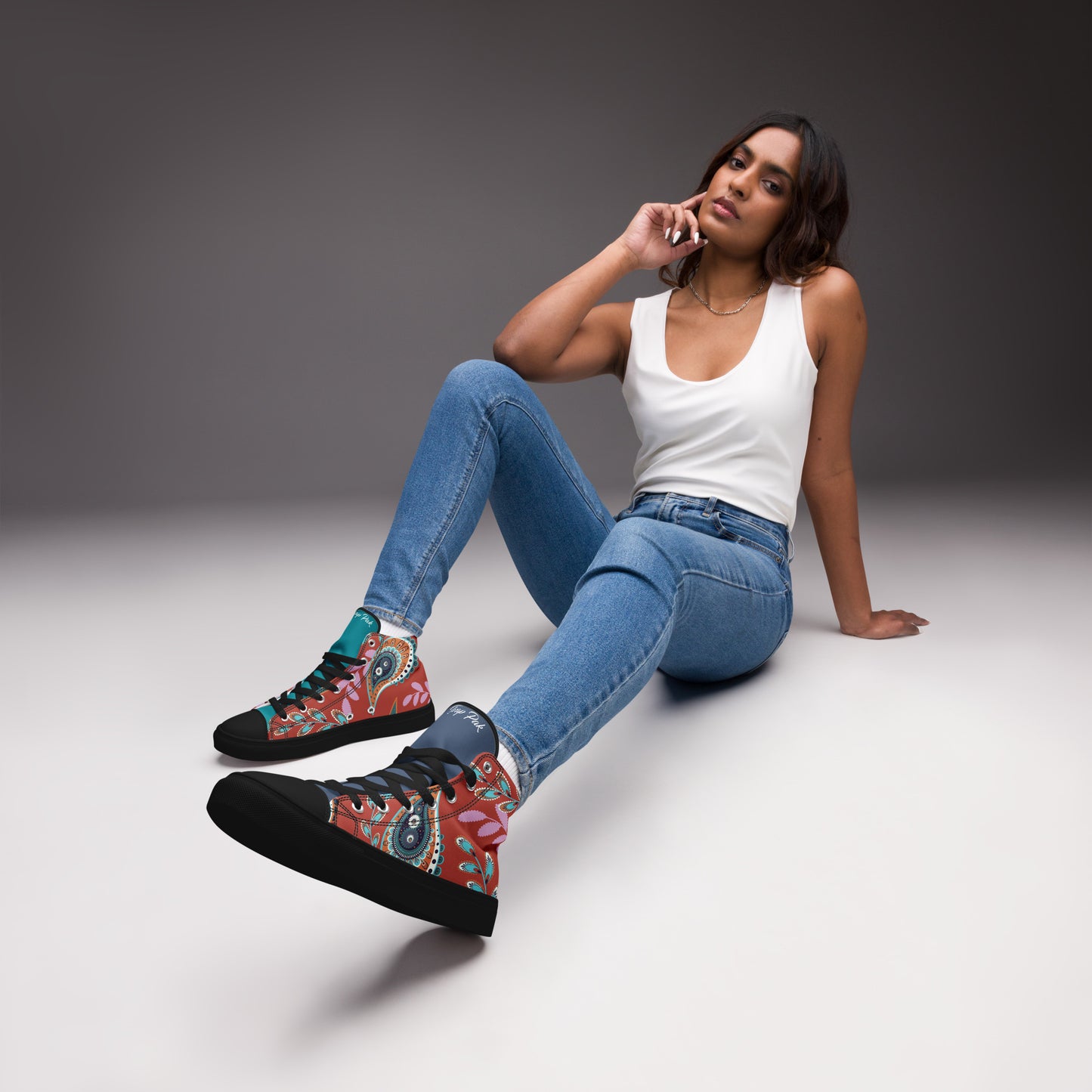 Women’s high top Paisley shoes