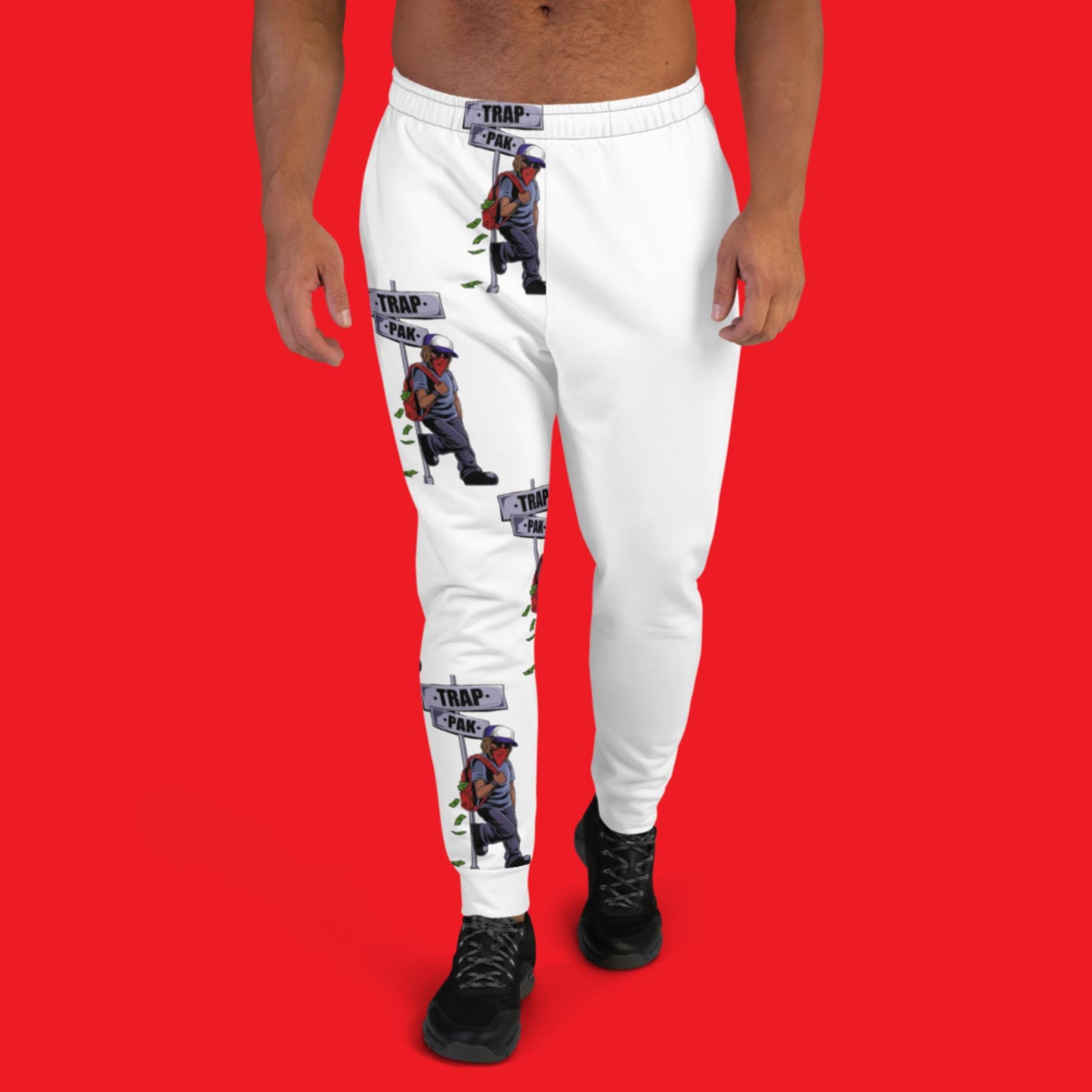 "Posted" Joggers White