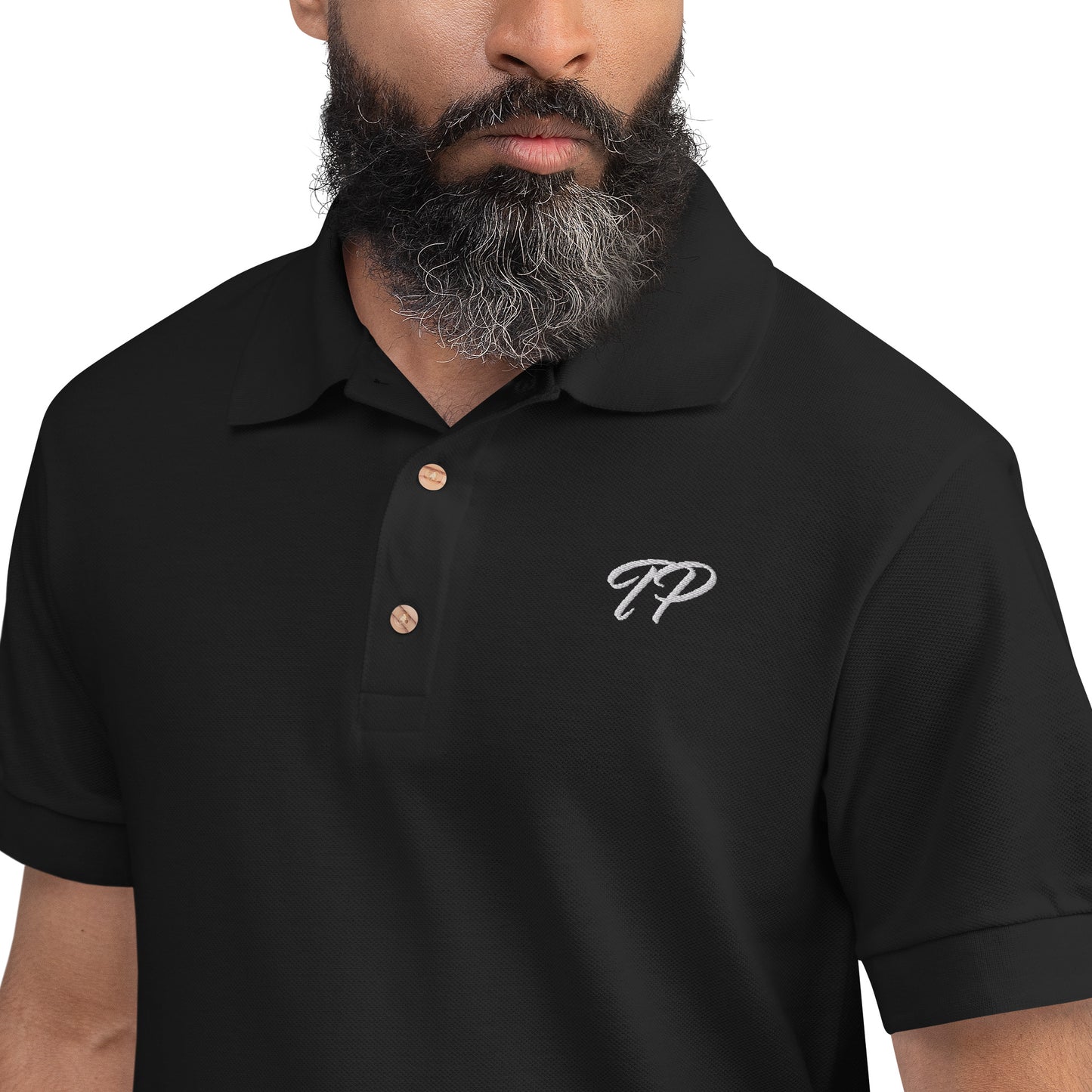 "TP" Embroidered Polo Shirt