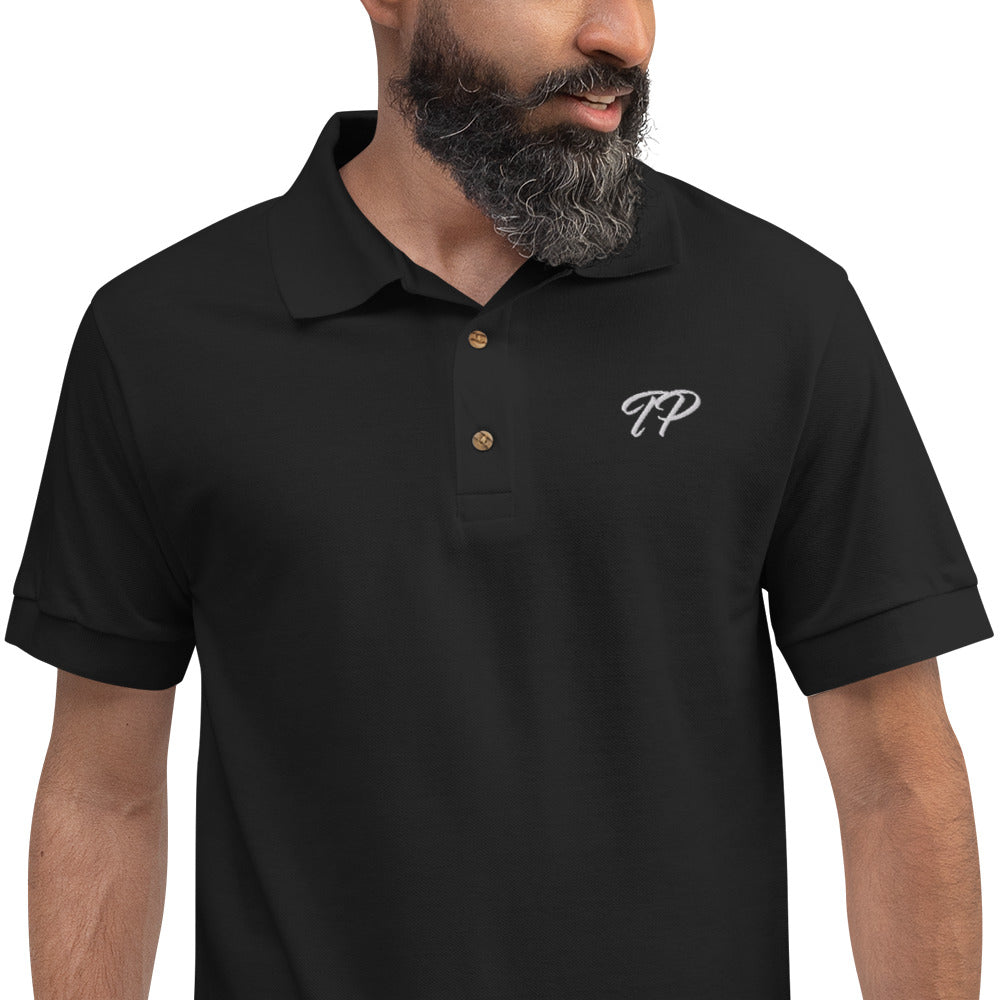 "TP" Embroidered Polo Shirt