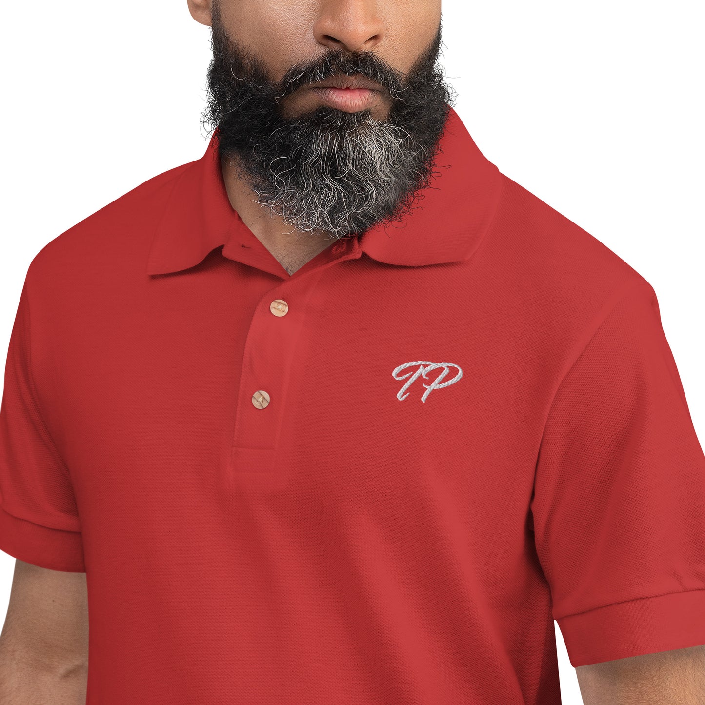 "TP" Embroidered Polo Shirt