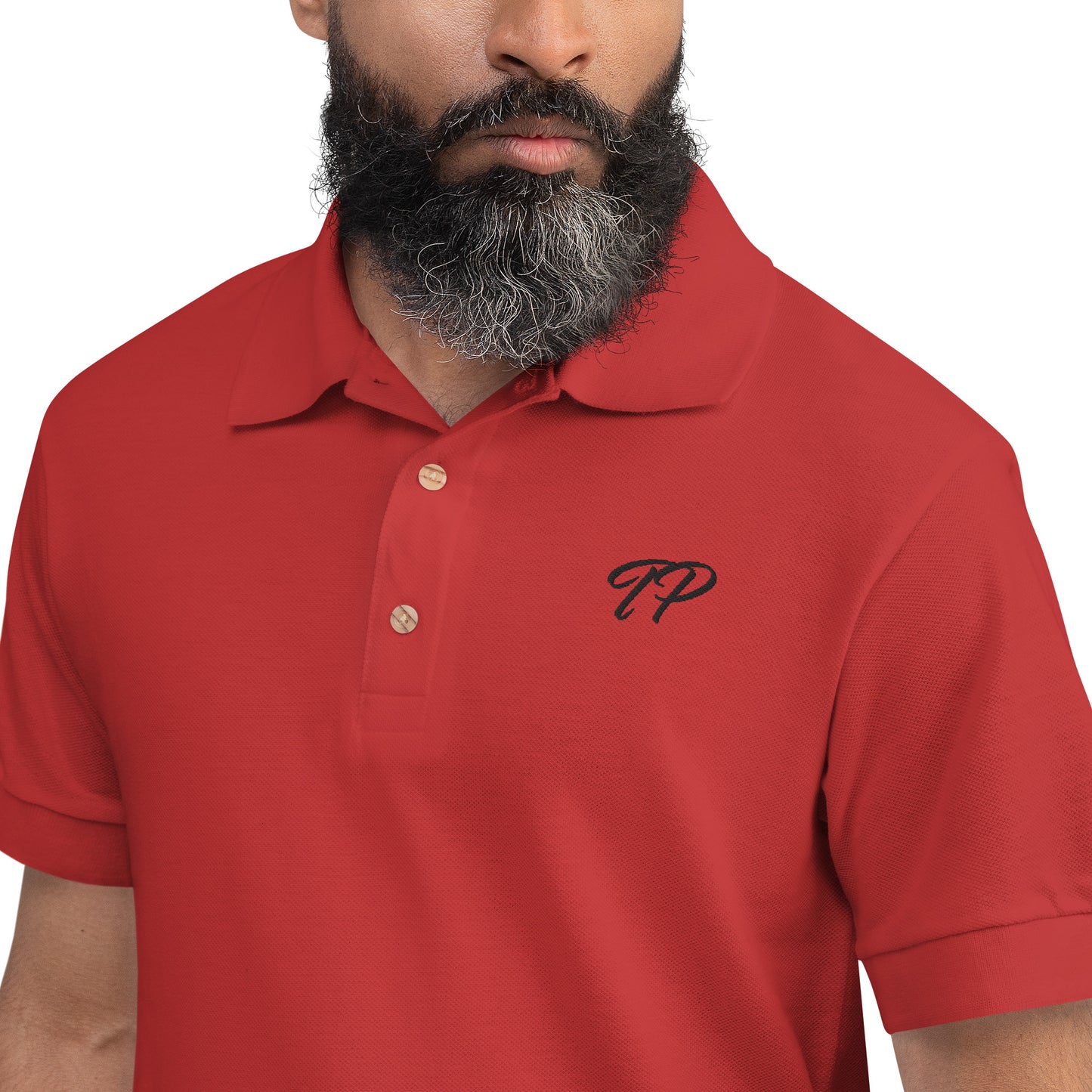 "TP" Embroidered Polo Shirt