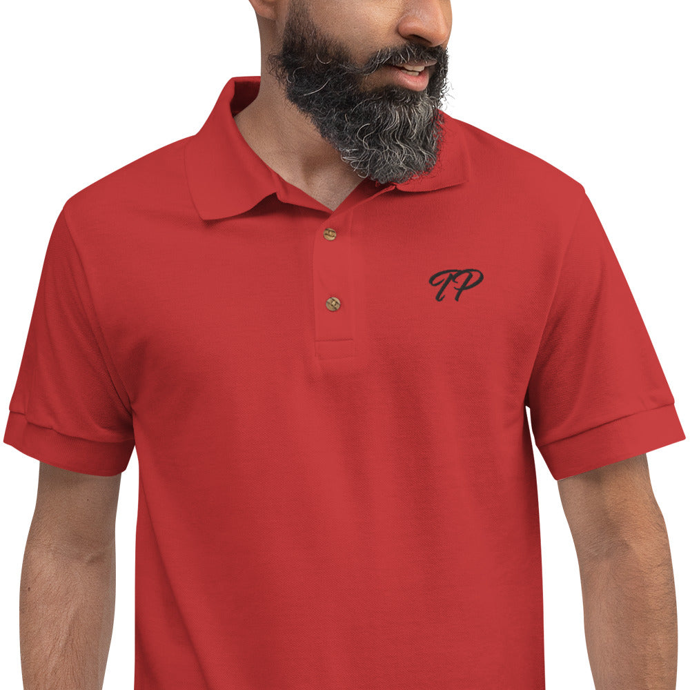 "TP" Embroidered Polo Shirt