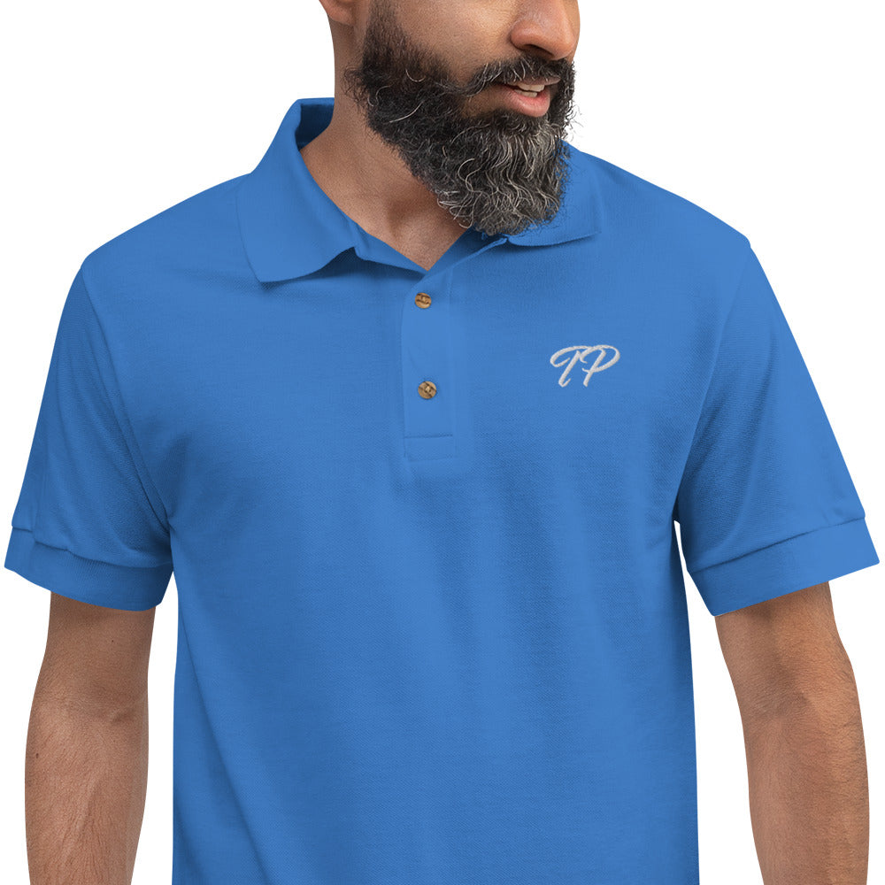 "TP" Embroidered Polo Shirt