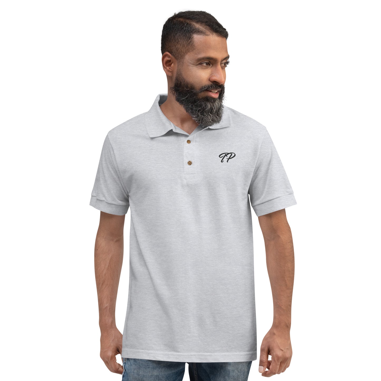 "TP" Embroidered Polo Shirt