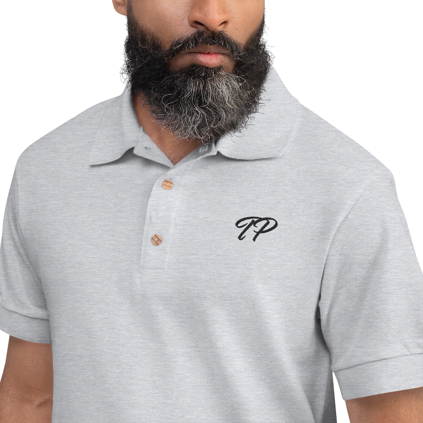 "TP" Embroidered Polo Shirt