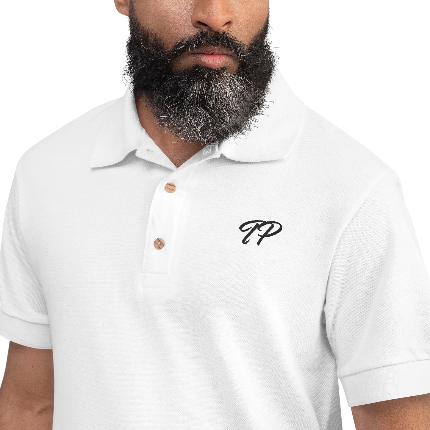 "TP" Embroidered Polo Shirt