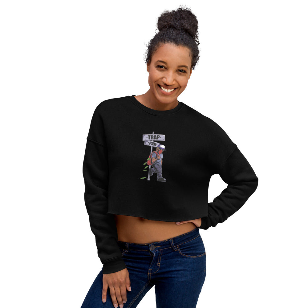 "Posted" Crop Sweatshirt