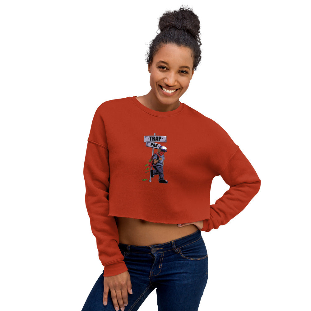 "Posted" Crop Sweatshirt